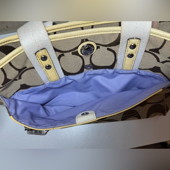 Coach Brown and Yellow Signature Daisy Tote - D1193-F14878 - Picture 8 of 8